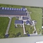 Dronefoto op canvas FilmPloeg Barneveld