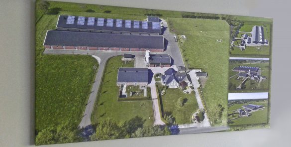 Dronefoto op canvas FilmPloeg Barneveld