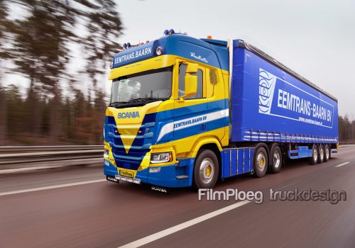 Scania R 500 6x2 Highline with trailer for ski team Sweden cross-country.